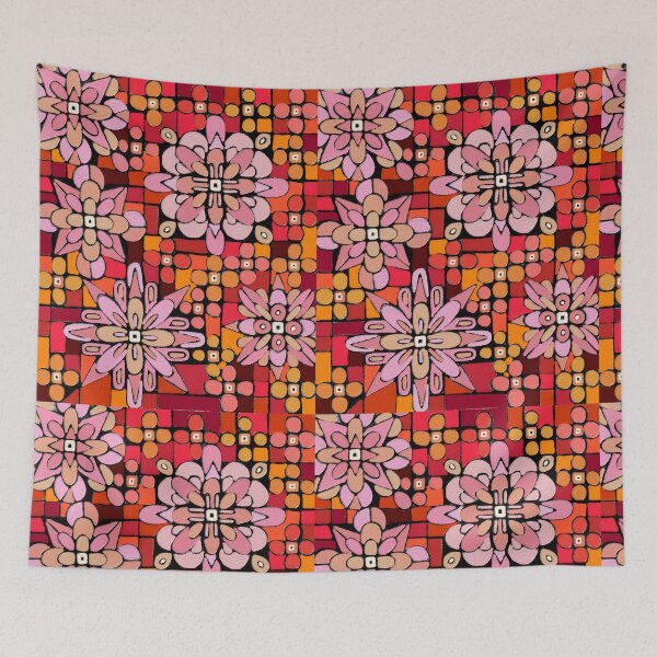Item preview, Retro flower patch designed and sold by bekki smith.