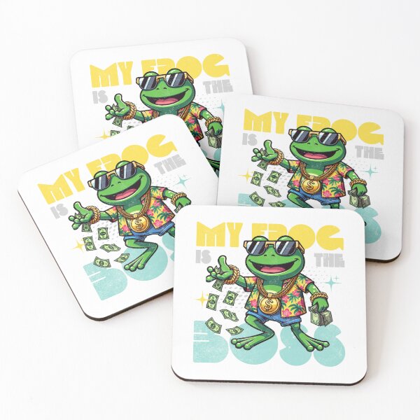 Item preview, My Frog is the Boss Funny Frog Design designed and sold by tonyartprints.
