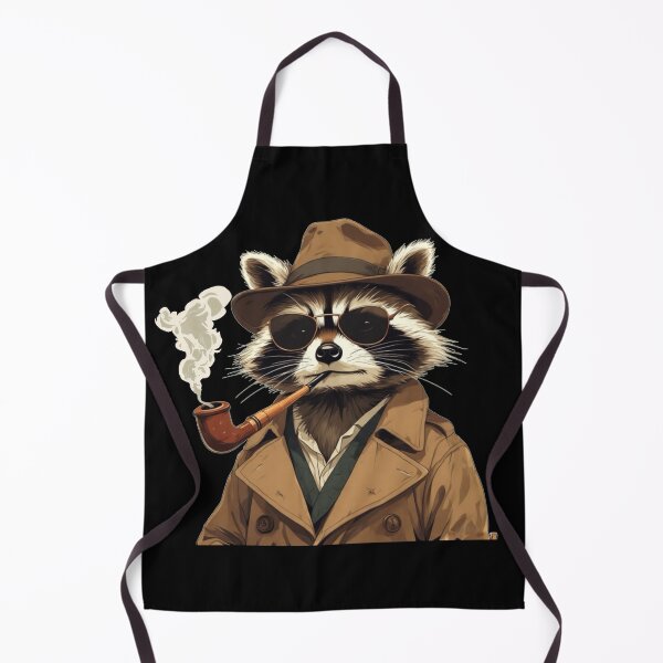 Item preview, Classy Raccoon – Stylized Raccoon in Rain Jacket and Hat designed and sold by Neonyx2020.