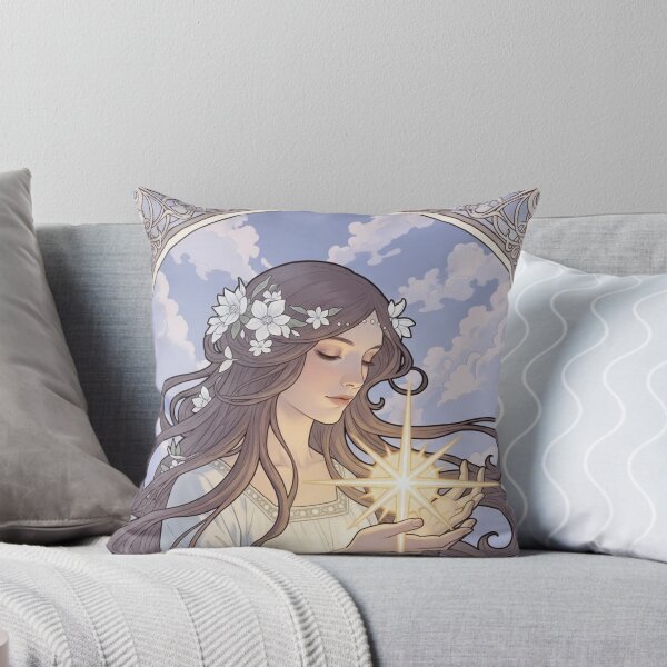 Item preview, Elegarta Design - Art nouveau - Mucha Inspired Art - Make A Wish Girl 4 designed and sold by Mucha-style-art.