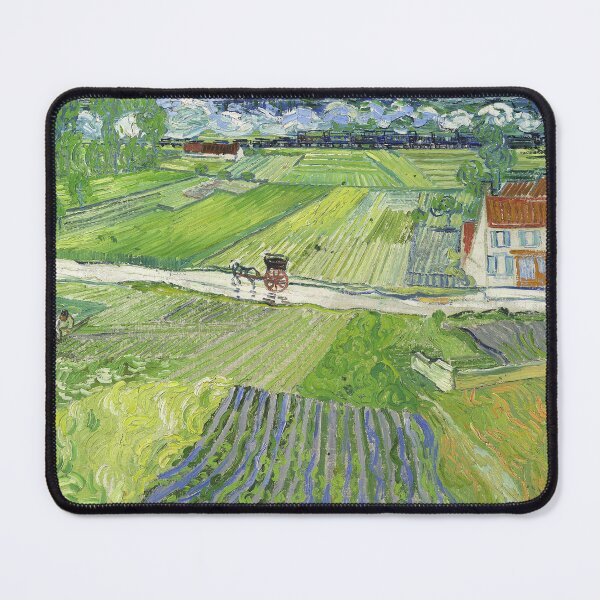 Item preview, Landscape with a Carriage and a Train by Van Gogh designed and sold by KAI-Studio.