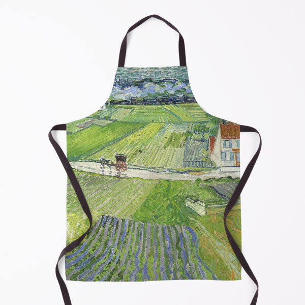 Item preview, Landscape with a Carriage and a Train by Van Gogh designed and sold by KAI-Studio.