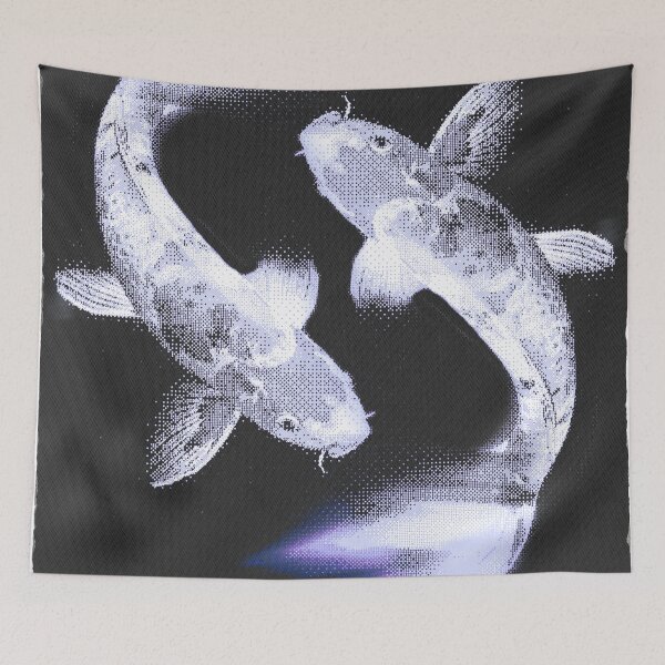 Item preview, Koi Carp Purple Motion Blur – Glitch Pixel Art designed and sold by judepsd.