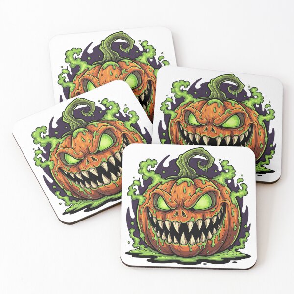 Item preview, Halloween Evil Pumpkin Head | Sinister and Striking Jack-o’-Lantern Horror Graphic designed and sold by Tw1nsAIArt.