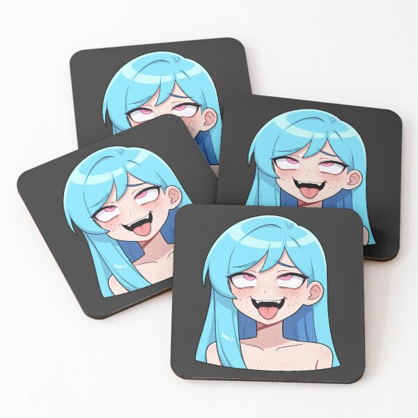 Item preview, Flushed Anime Face – Kumi (Original Character Art) designed and sold by Kumi-dsgn.
