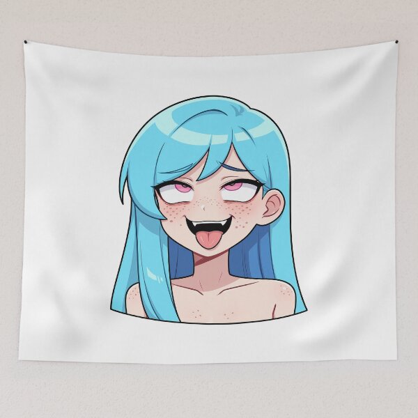 Item preview, Flushed Anime Face – Kumi (Original Character Art) designed and sold by Kumi-dsgn.