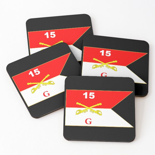 Aperçu de l'œuvre Armée - Troupe G Guidon - 15e Régiment de Cavalerie créée et vendue par Military Insignia Products.