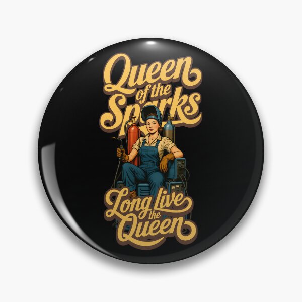 Item preview, Queen of the Sparks – Retro Welding designed and sold by Dago345.