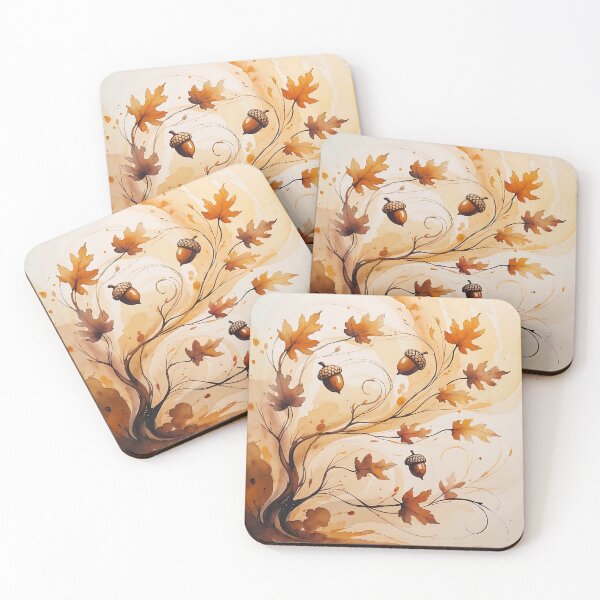 Item preview, Whispers of Autumn: Oak & Acorn in Motion designed and sold by Mos Thainique.