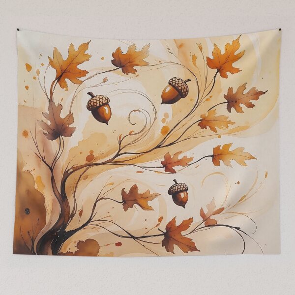 Item preview, Whispers of Autumn: Oak & Acorn in Motion designed and sold by Mos Thainique.