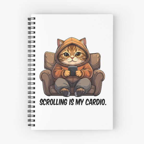 Item preview, Lazy Cat in Hoodie on Couch Holding Phone designed and sold by Tong4130.
