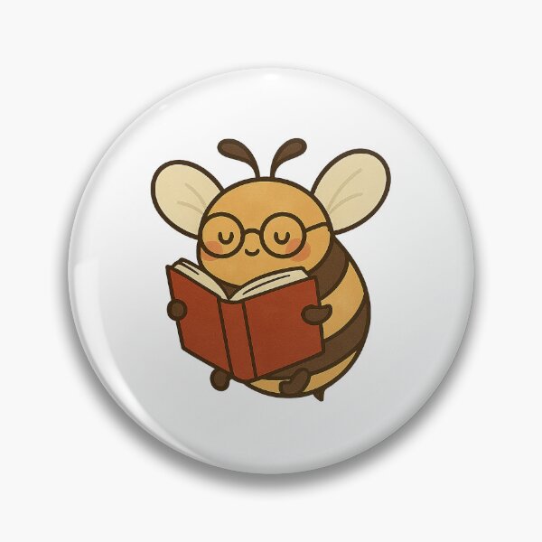 Item preview, Bee Wearing Glasses Reading a Book designed and sold by ֍ NishlaArts ֍.