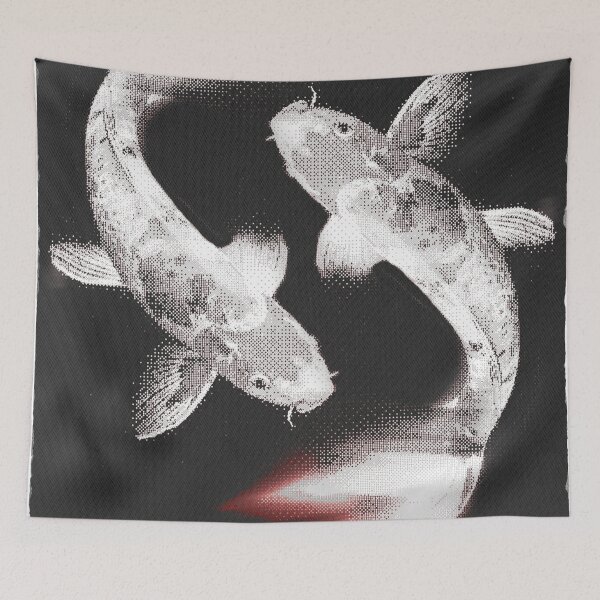 Item preview, Koi Carp Red Motion Blur – Glitch Pixel Art designed and sold by judepsd.
