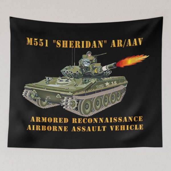 Item preview, Army - M551 Sheridan - Firing - AR-AAV designed and sold by Military Insignia Products.