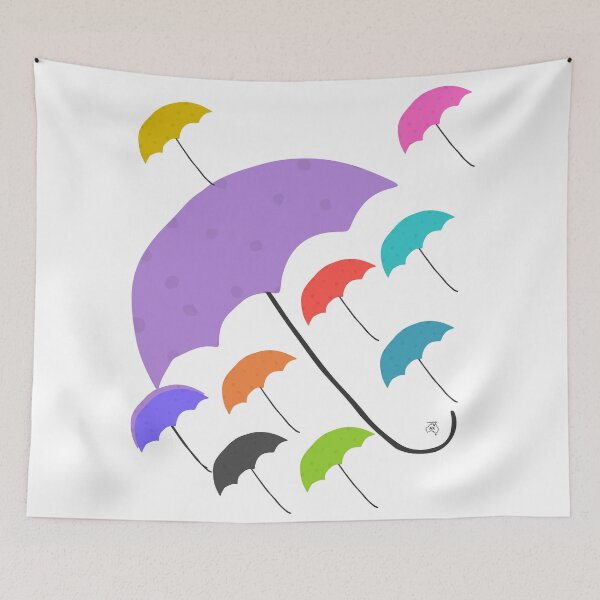 Item preview, Colourful Umbrellas design designed and sold by Andykinoz.