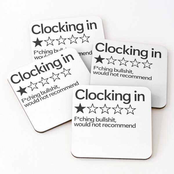 Item preview, Clocking In Would Not Recommend designed and sold by shitpostee.