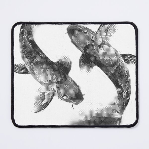 Item preview, Koi Carp Black and white Motion Blur – Glitch Pixel Art designed and sold by judepsd.