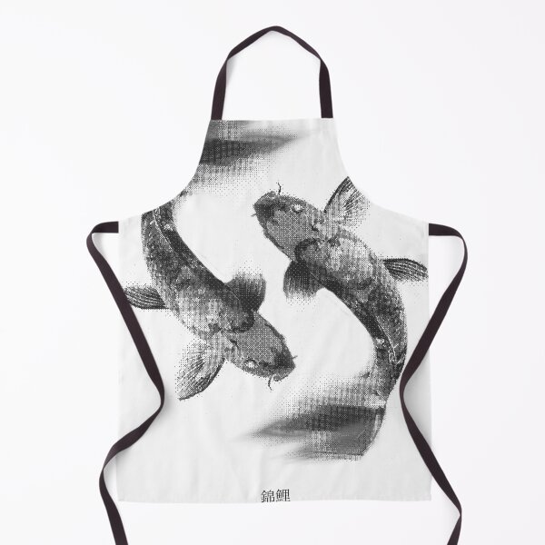 Item preview, Koi Carp Black and white Motion Blur – Glitch Pixel Art designed and sold by judepsd.