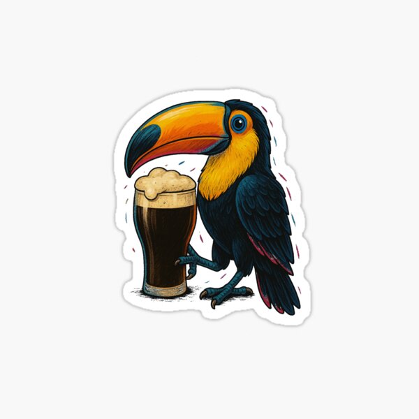 Item preview, Funny Toucan with Beer designed and sold by Floter80.