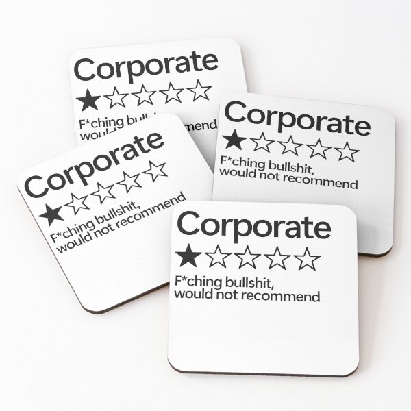 Item preview, Corporate Would Not Recommend designed and sold by shitpostee.