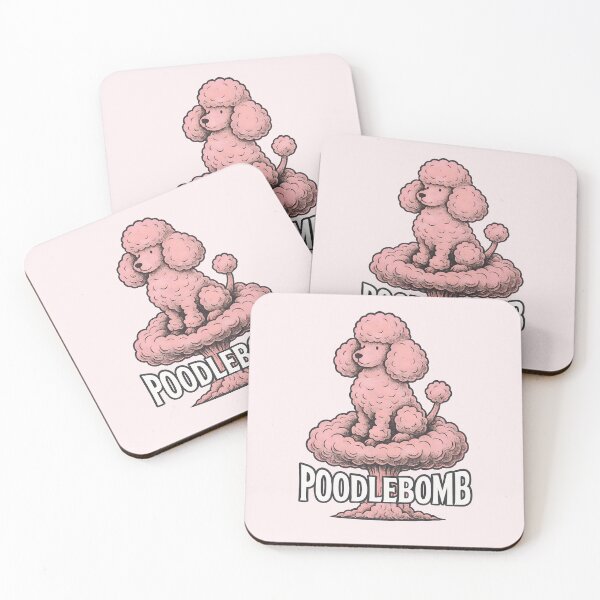 Item preview, Poodlebomb – Cute Poodle Mushroom Cloud Explosion Cartoon designed and sold by Shoot-The-Moon.