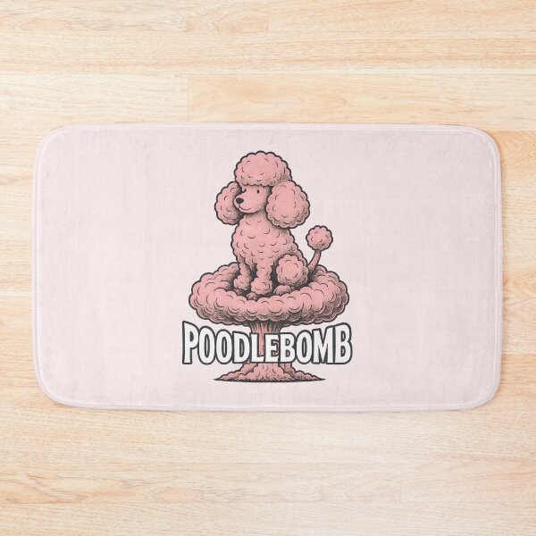 Item preview, Poodlebomb – Cute Poodle Mushroom Cloud Explosion Cartoon designed and sold by Shoot-The-Moon.