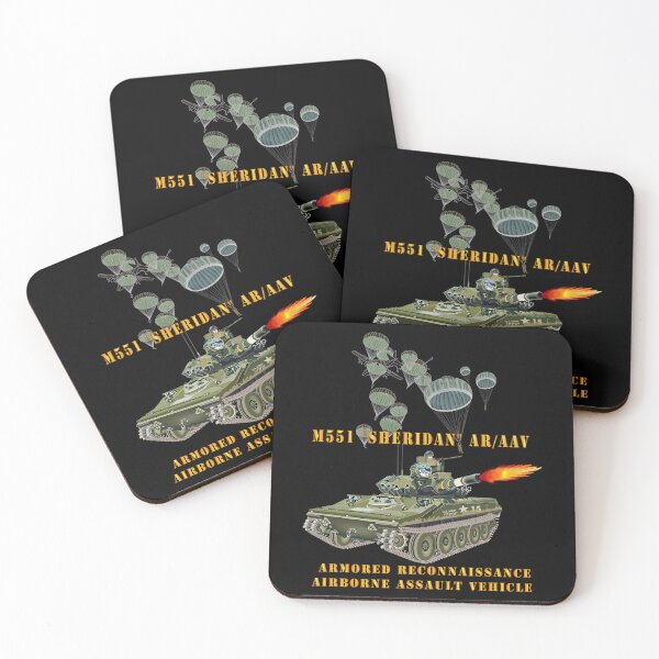 Item preview, Army - M551 Sheridan - Firing - ARV-AAV w Paratroopers designed and sold by Military Insignia Products.