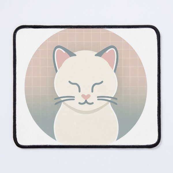 Item preview, Relaxing Zen White Cat designed and sold by Karujima.