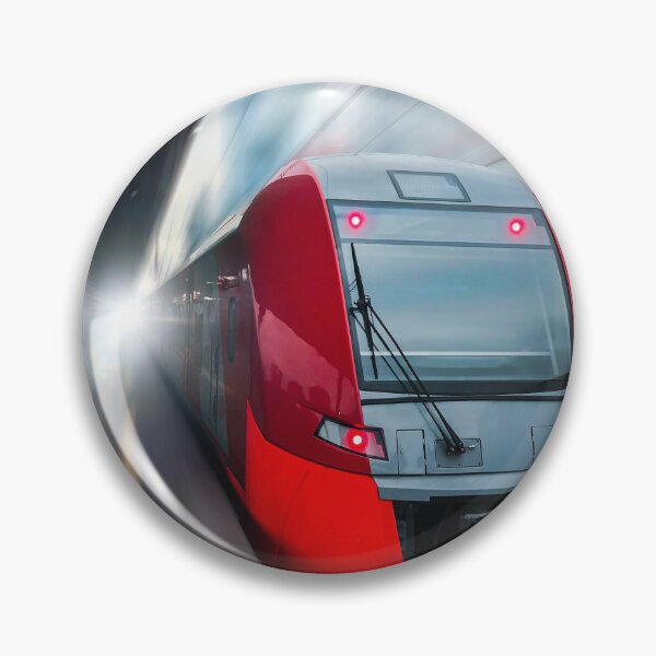 Item preview, Red Bullet Train Speeding Through Tunnel designed and sold by KarenVarr.