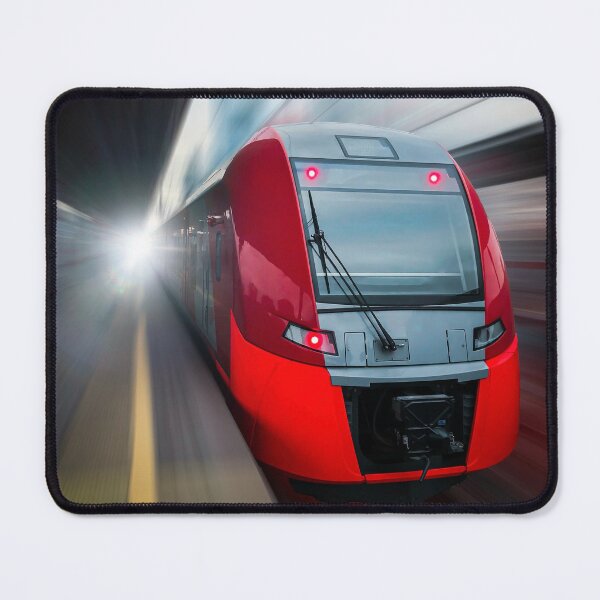 Item preview, Red Bullet Train Speeding Through Tunnel designed and sold by KarenVarr.