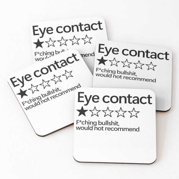 Item preview, Eye Contact Would Not Recommend designed and sold by shitpostee.
