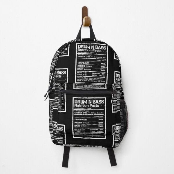 Item preview, The Drum N Bass Nutrition Facts Label ( White Text Edit ) designed and sold by WULFLAND ARTS.