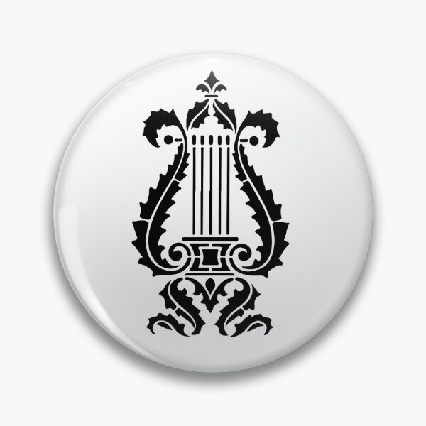 Item preview, Stylized Lyre Illustration - Elegant Minimalist String Instrument  Design designed and sold by WorldLily.
