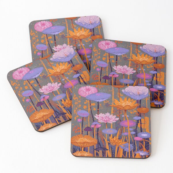 Item preview, A Mind-Bending Pattern of Fluorescent Mushrooms. designed and sold by Piotrek0001.