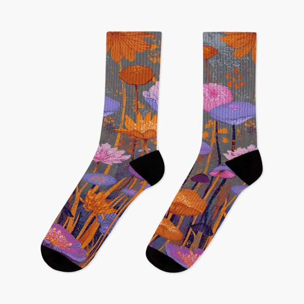 Item preview, A Mind-Bending Pattern of Fluorescent Mushrooms. designed and sold by Piotrek0001.