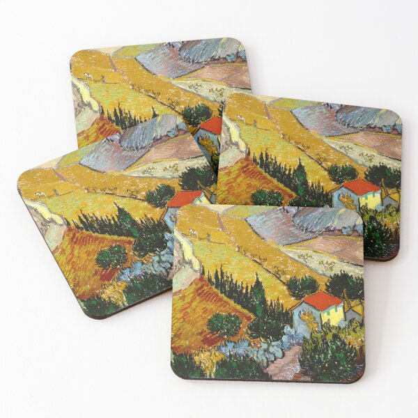 Item preview, Valley with Ploughman Seen from Above by Van Gogh designed and sold by KAI-Studio.