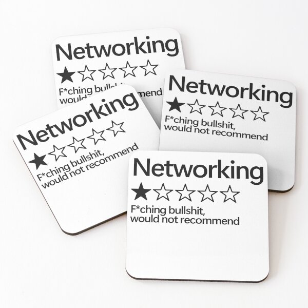 Item preview, Networking Would Not Recommend designed and sold by shitpostee.