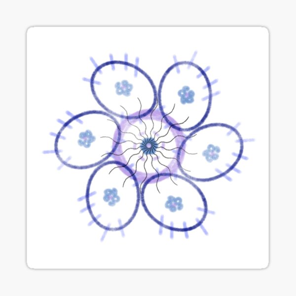 Item preview, Geometric flower inception mandala  designed and sold by CyanoDoods.
