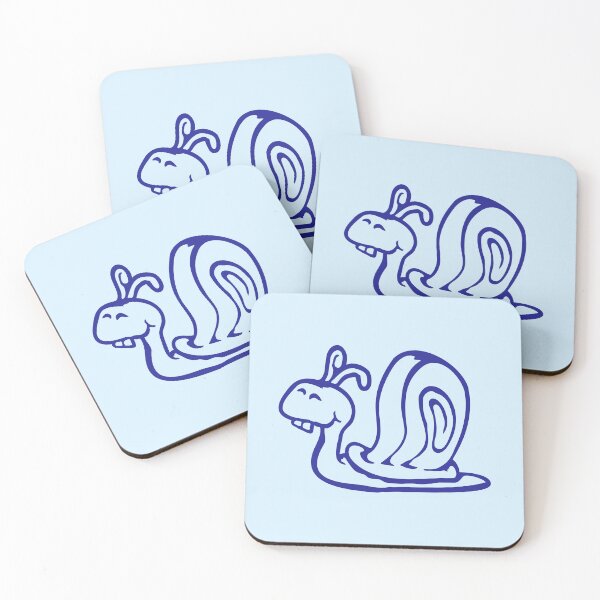 Item preview, Happy Snail Long Teeth Shell Little Slug Funny Comic designed and sold by shirt-o-mat.