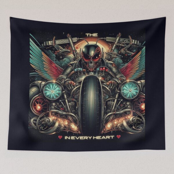 Item preview, Cyberpunk Rider Skull Wings designed and sold by Voodoo Store Paranormal Collections.