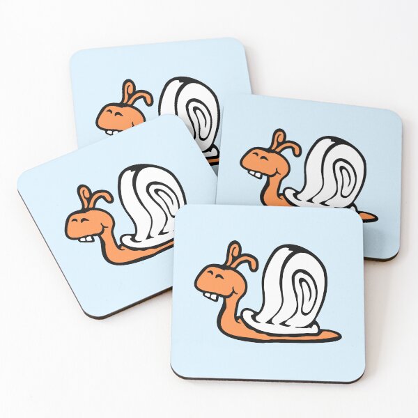 Item preview, Happy Snail Long Teeth Little Slug Shell Funny Comic designed and sold by shirt-o-mat.
