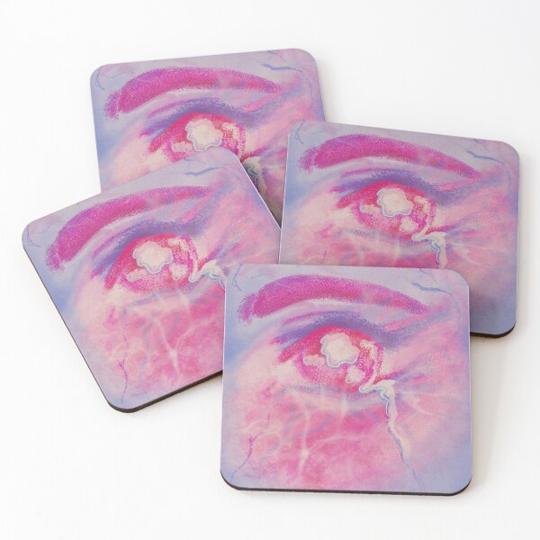 Item preview, “coldcrush and migraine veins” - Sad Eyes Pink Blush Lavender Veins Artwork designed and sold by Chloë, Natalie, & Sam Buse.