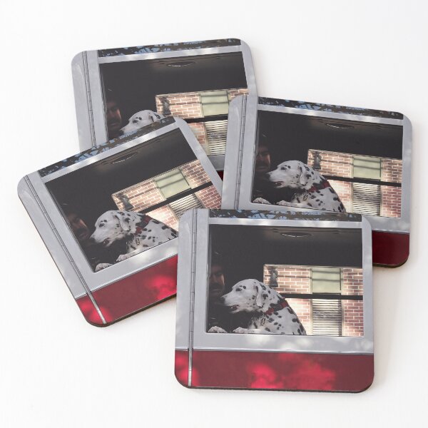 Item preview, Dalmation In Fire Truck designed and sold by Susan Savad.