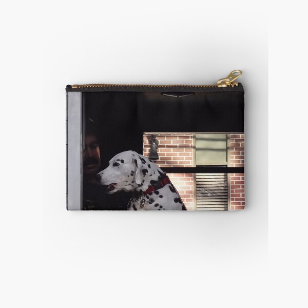Item preview, Dalmation In Fire Truck designed and sold by Susan Savad.