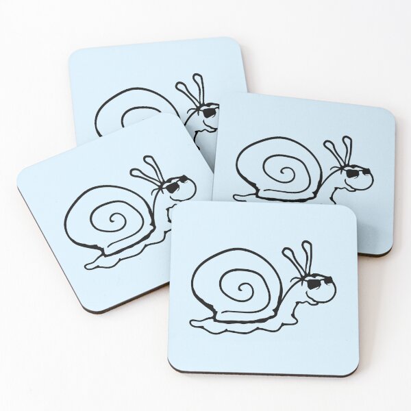 Item preview, Happy Snail Sunglasses Cool Smile Funny Comic designed and sold by shirt-o-mat.