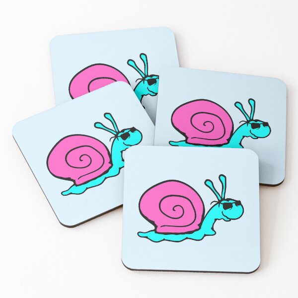 Item preview, Happy Snail Sunglasses Cool Smile Funny Comic designed and sold by shirt-o-mat.