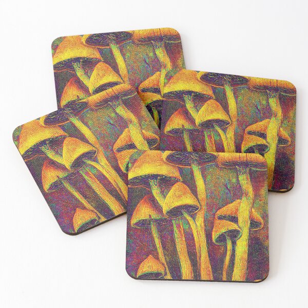 Item preview, The Otherworldly Glow of a Bioluminescent Fungi Forest. designed and sold by Piotrek0001.