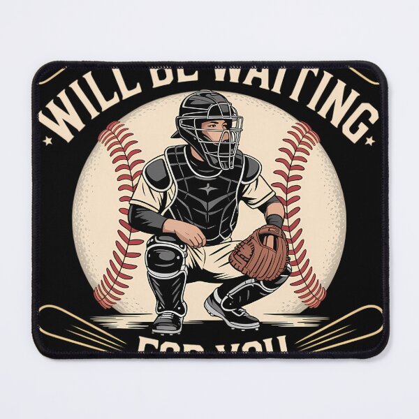 Item preview, My Son Will Be Waiting on You Home Baseball Catcher designed and sold by blueyeeti.