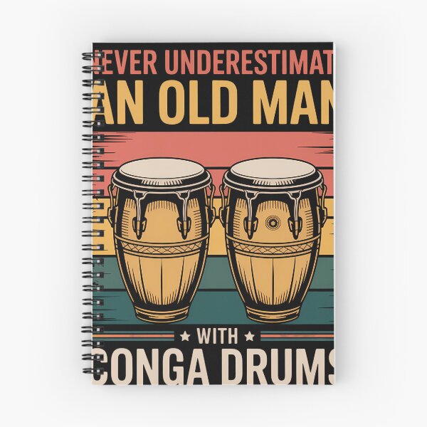 Item preview, Never Underestimate An Old Man With Conga Drums Congas designed and sold by blueyeeti.
