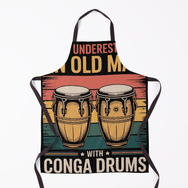 Item preview, Never Underestimate An Old Man With Conga Drums Congas designed and sold by blueyeeti.